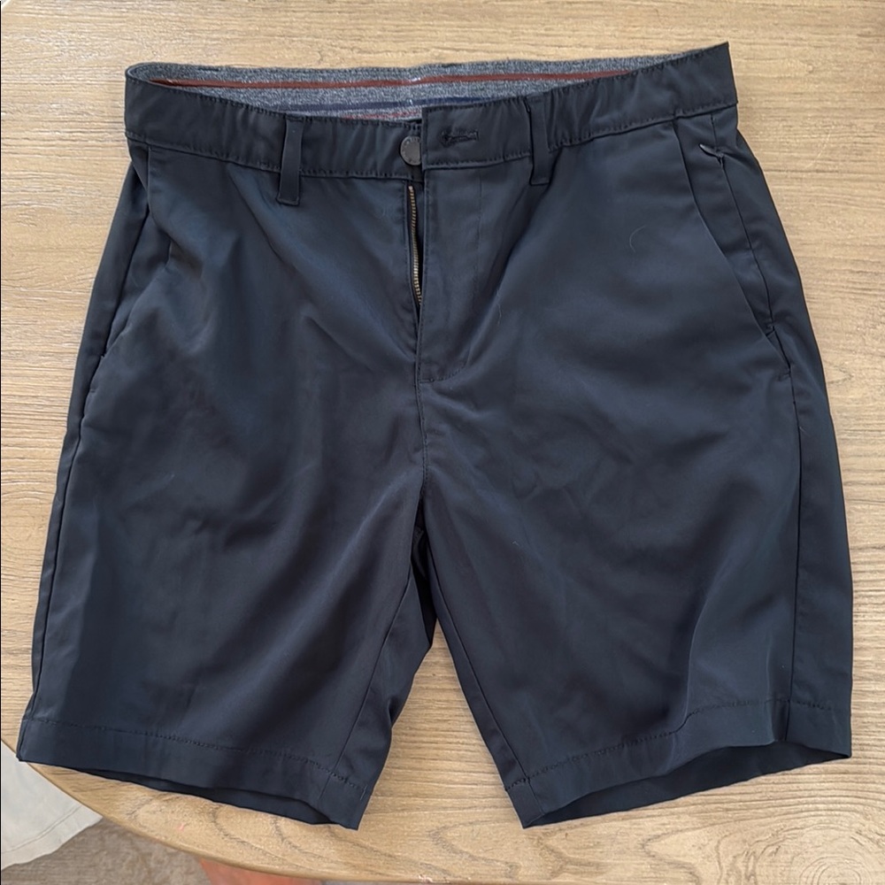Jachs Black Flat Front Shorts Tailored Fit